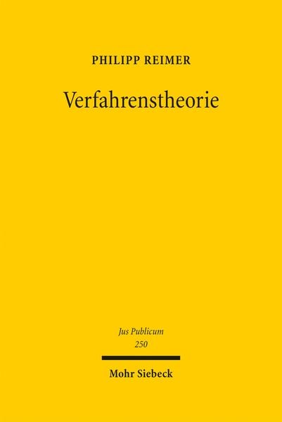 Produktbild: Verfahrenstheorie