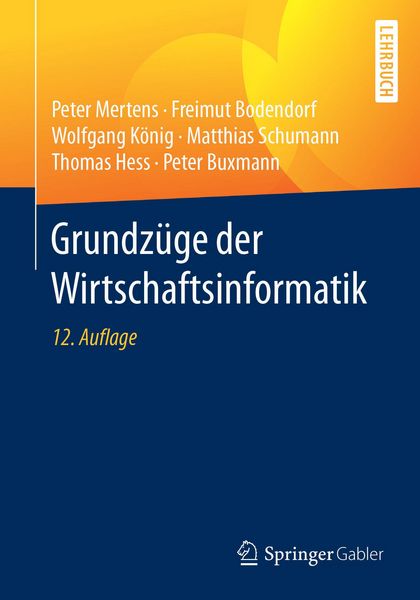 Produktbild: Grundz&uuml;ge der Wirtschaftsinformatik