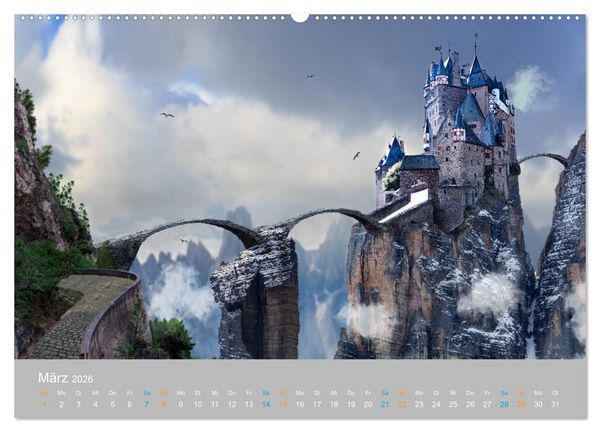 Produktbild: Fantastisch und surreal - Landschaften (Wandkalender 2026 DIN A2 quer), CALVENDO Monatskalender