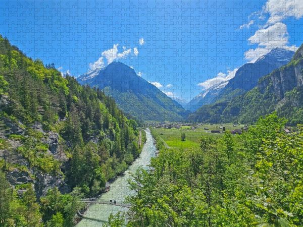 Produktbild: CALVENDO Puzzle Aareschlucht | 2000 Teile Lege-Gr&ouml;&szlig;e 90x67cm Foto-Puzzle f&uuml;r gl&uuml;ckliche Stunden
