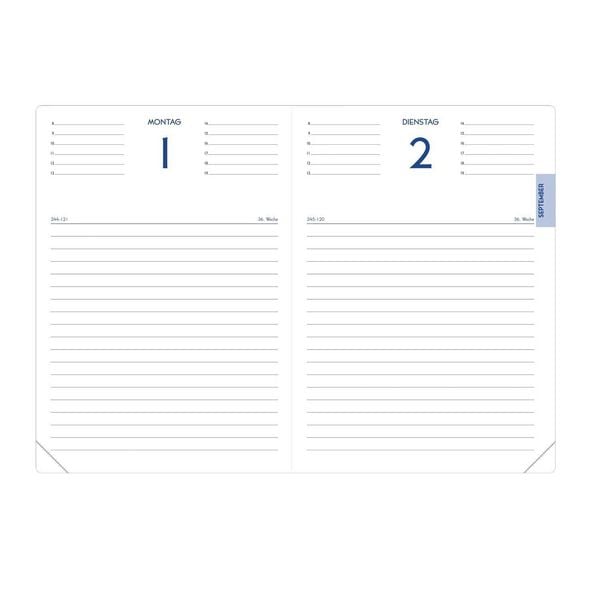 Produktbild: Sch&uuml;lerkalender FORUM Silk schwarz 2026 / 2027