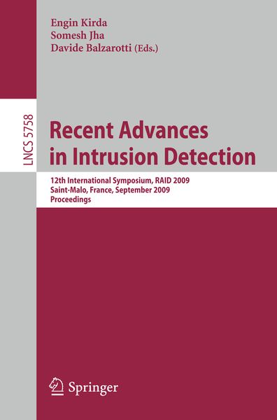 Produktbild: Recent Advances in Intrusion Detection