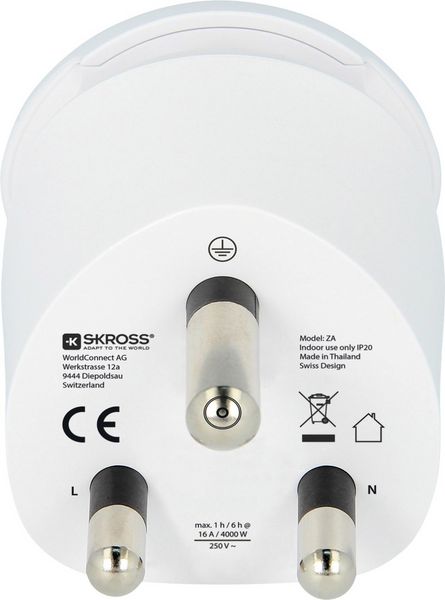Produktbild: Skross 1.500202-E Reiseadapter CO W to SA