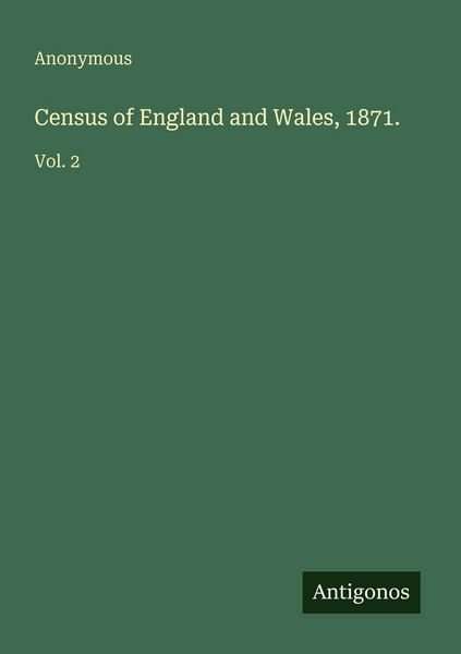 Produktbild: Census of England and Wales, 1871.