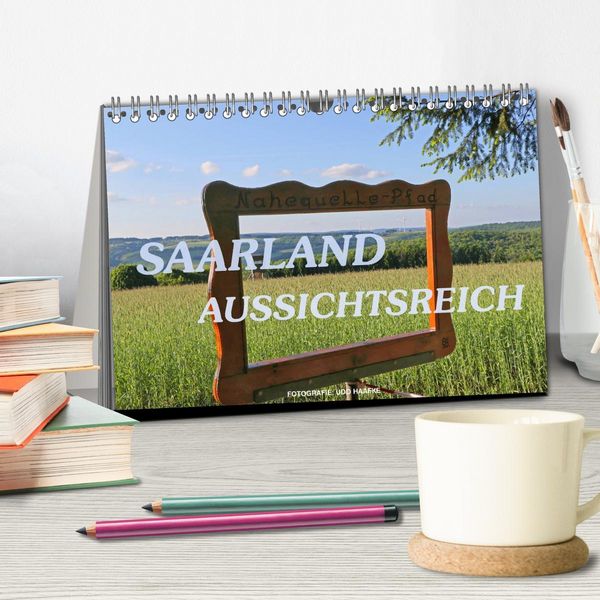 Produktbild: SAARLAND - AUSSICHTSREICH (Tischkalender 2026 DIN A5 quer), CALVENDO Monatskalender