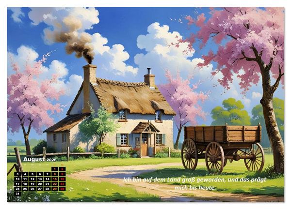 Produktbild: Cottage und Landleben (Wandkalender 2026 DIN A2 quer), CALVENDO Monatskalender