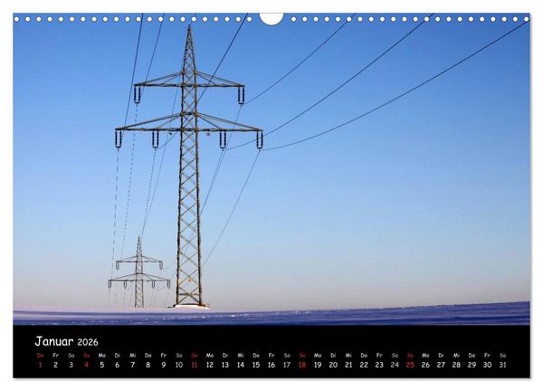 Produktbild: Unter Strom (Wandkalender 2026 DIN A3 quer), CALVENDO Monatskalender