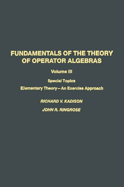 Produktbild: Fundamentals of the Theory of Operator Algebras