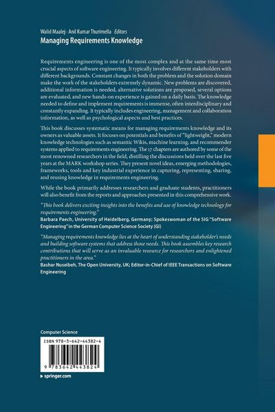 Produktbild: Managing Requirements Knowledge