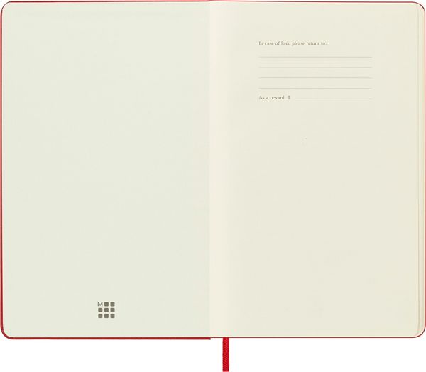 Produktbild: Moleskine Notizbuch, Large/A5, Blanko, Fester Einband, Rot