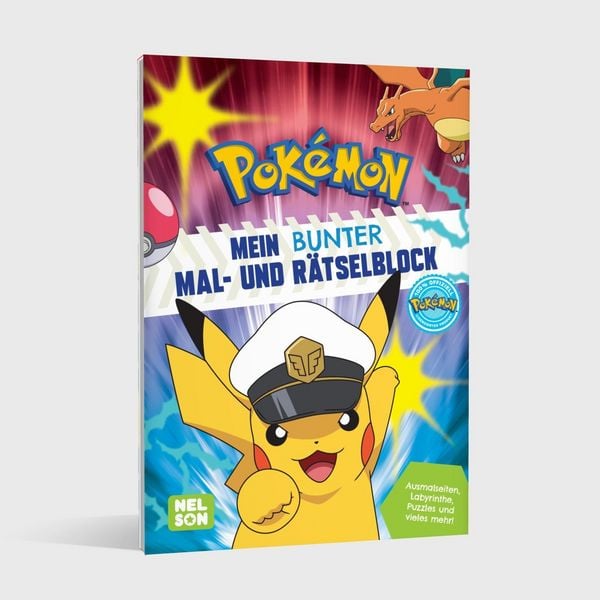 Produktbild: Pok&eacute;mon Activity-Buch: Pok&eacute;mon Mein bunter Mal- und R&auml;tselblock