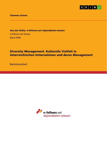 Produktbild: Diversity Management. Kulturelle Vielfalt in &ouml;sterreichischen Unternehmen und deren Management