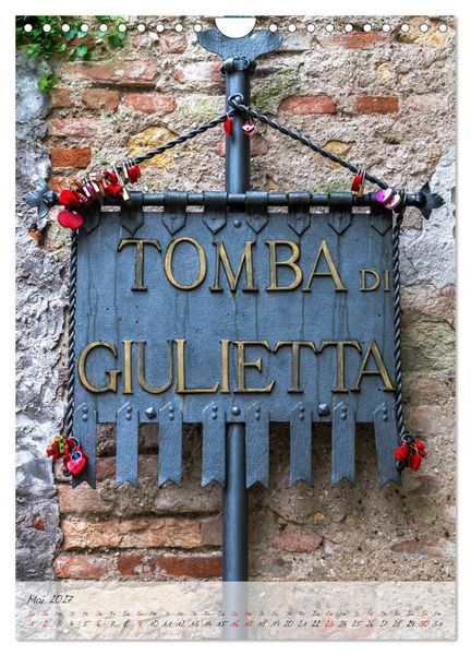 Produktbild: Julia in Verona - Giulietta a Verona (Wandkalender 2027 DIN A4 hoch), CALVENDO Monatskalender