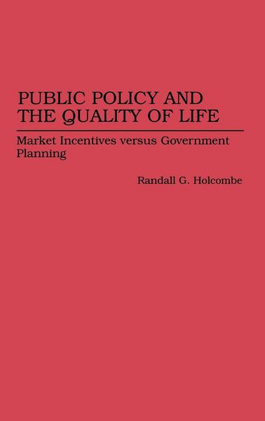 Produktbild: Public Policy and the Quality of Life