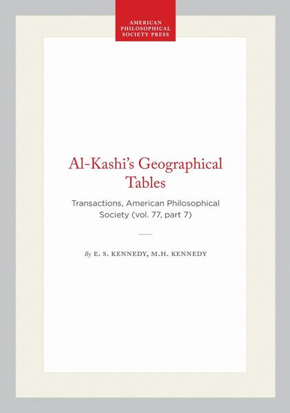 Produktbild: Al-Kashi's Geographical Tables