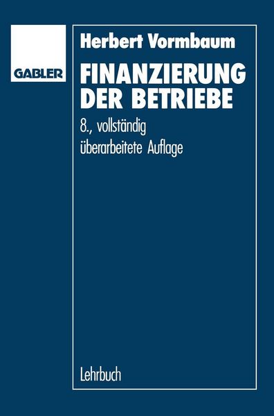 Produktbild: Finanzierung der Betriebe