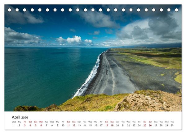 Produktbild: Summer in Iceland (Desk Calendar 2026 DIN A5 landscape), CALVENDO 12 Month DeskCalendar