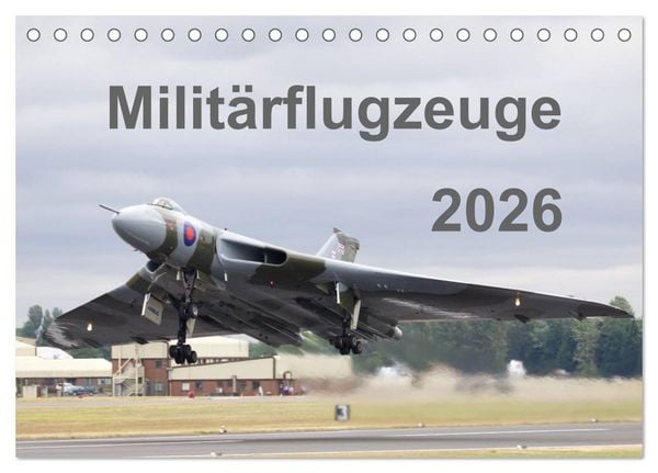 Produktbild: Milit&auml;rflugzeuge 2026 (Tischkalender 2026 DIN A5 quer), CALVENDO Monatskalender