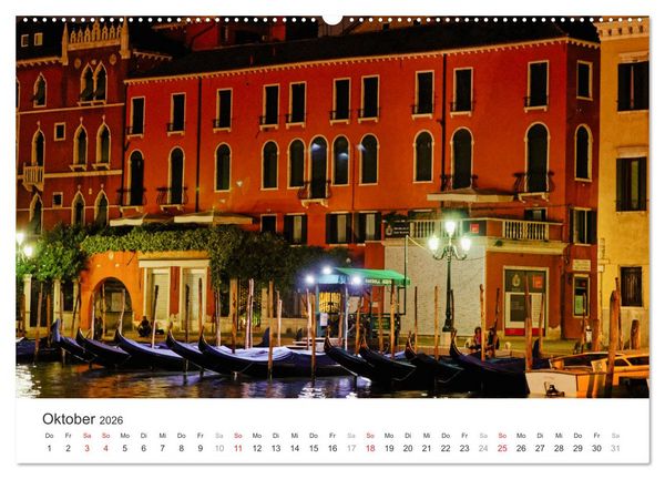 Produktbild: Das stille Venedig (hochwertiger Premium Wandkalender 2026 DIN A2 quer), Kunstdruck in Hochglanz