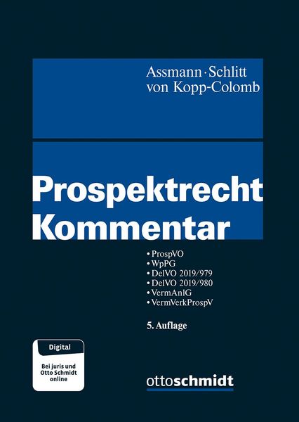 Produktbild: Prospektrecht Kommentar
