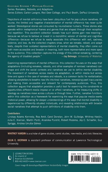 Produktbild: Adaptations of Mental and Cognitive Disability in Popular Media