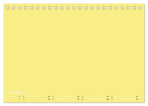 Produktbild: Bastelkalender - Gelb (Tischkalender 2026 DIN A5 quer), CALVENDO Monatskalender