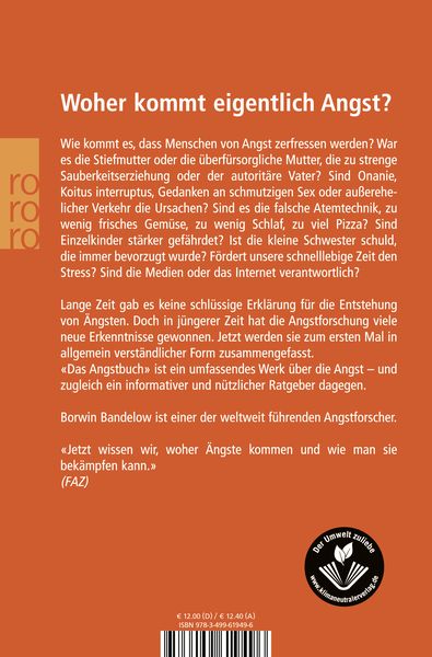 Produktbild: Das Angstbuch