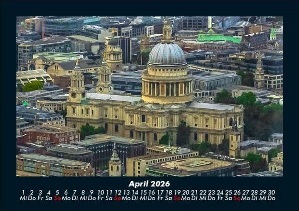 Produktbild: London 2026 Fotokalender DIN A5