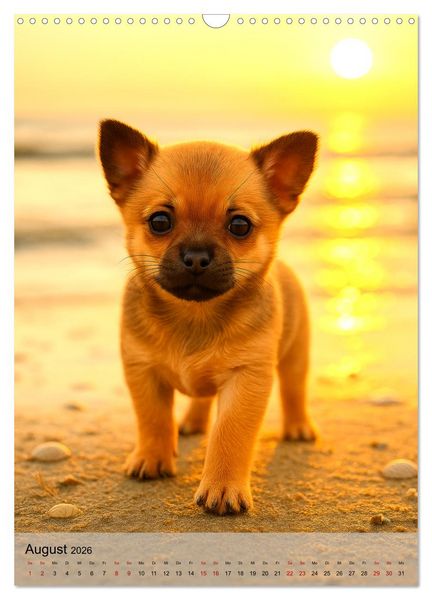 Produktbild: Chihuahua Diamonds &ndash; Magic Moments mit unseren sch&ouml;nsten Welpen aller Zeiten (Wandkalender 2026 DIN A3 hoch), CALVENDO Monatskalender