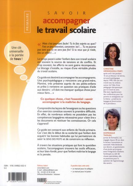 Produktbild: Savoir accompagner travail scolai