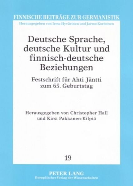 Produktbild: Deutsche Sprache, deutsche Kultur und finnisch-deutsche Beziehungen