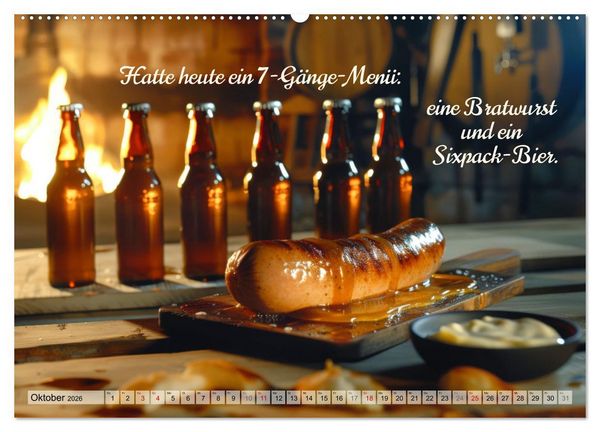 Produktbild: Ich brauch mehr Vitamin Bier (Wandkalender 2026 DIN A2 quer), CALVENDO Monatskalender