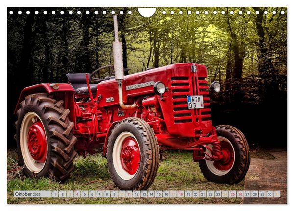Produktbild: Geliebte Oldtimer Traktoren (Wandkalender 2026 DIN A4 quer), CALVENDO Monatskalender