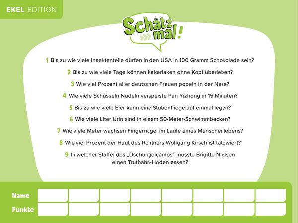 Produktbild: Sch&auml;tz mal! Ekel Edition