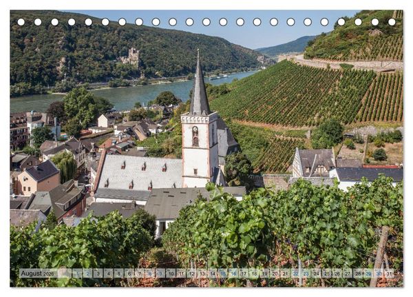 Produktbild: Romantisches Rheintal (Tischkalender 2026 DIN A5 quer), CALVENDO Monatskalender