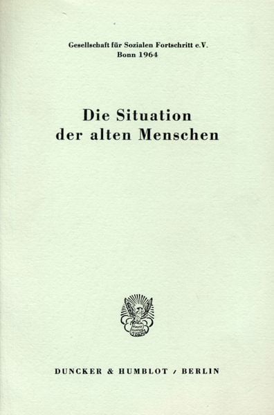 Produktbild: Die Situation der alten Menschen.