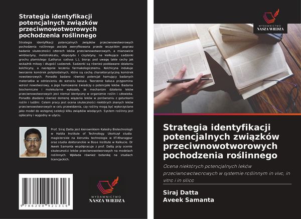 Produktbild: Strategia identyfikacji potencjalnych zwi&iquest;zk&oacute;w przeciwnowotworowych pochodzenia ro&iquest;linnego