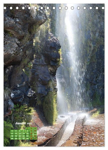 Produktbild: Levadas auf Madeira. Wildromantische Wanderwege (Tischkalender 2027 DIN A5 hoch), CALVENDO Monatskalender