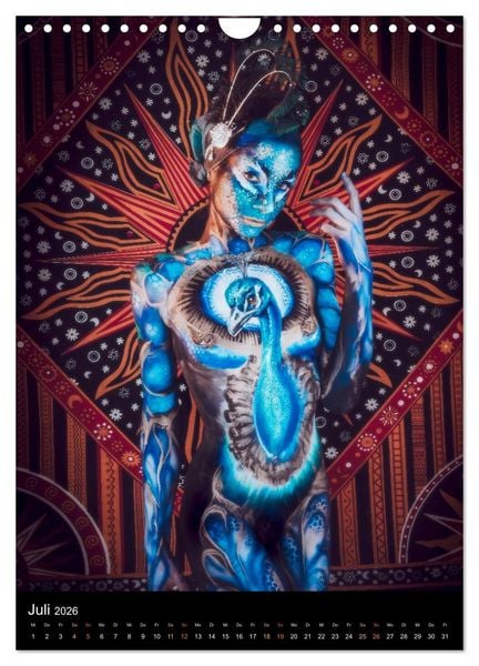 Produktbild: Klangk&ouml;rper - Bodypainting Adventures (Wandkalender 2026 DIN A4 hoch), CALVENDO Monatskalender