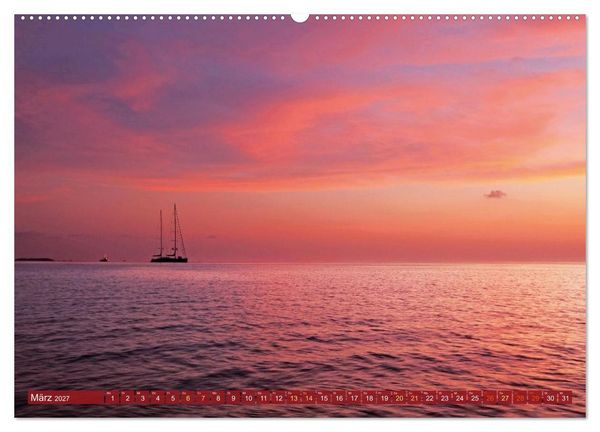 Produktbild: Die Malediven: Fluchtpunkt Sehnsucht (Wandkalender 2027 DIN A2 quer), CALVENDO Monatskalender