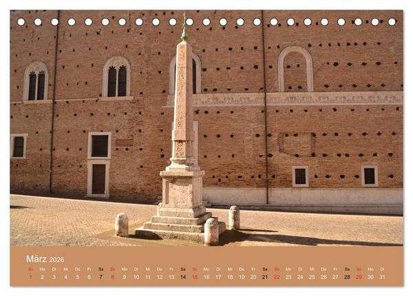 Produktbild: Urbino - Ein Spaziergang durch die Renaissance-Stadt in den Marken (Tischkalender 2026 DIN A5 quer), CALVENDO Monatskalender