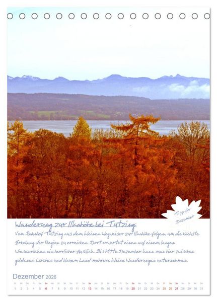 Produktbild: Dahoam erleben! Einmalige Wander-und Naturerlebnisse in Oberbayern (Tischkalender 2026 DIN A5 hoch), CALVENDO Monatskalender