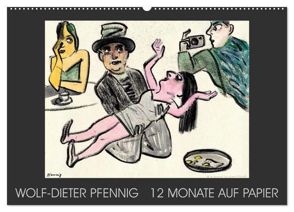 Produktbild: Wolf-Dieter Pfenning &ndash; 12 Monate auf Papier (Wandkalender 2026 DIN A2 quer), CALVENDO Monatskalender