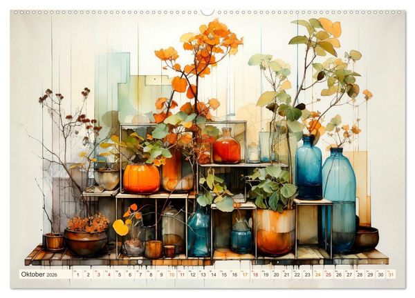 Produktbild: Blumen Pr&auml;sentation (Wandkalender 2026 DIN A2 quer), CALVENDO Monatskalender