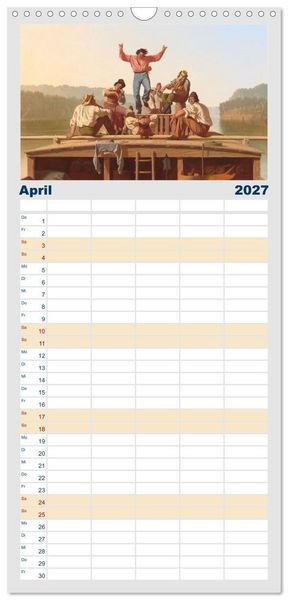 Produktbild: Familienplaner 2027 - Party Time - Das Fest in der Kunst mit 5 Spalten (Wandkalender, 21 x 45 cm) CALVENDO