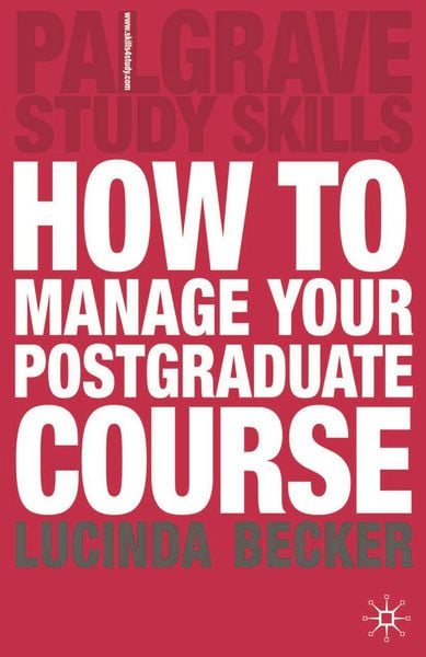 Produktbild: How to Manage your Postgraduate Course