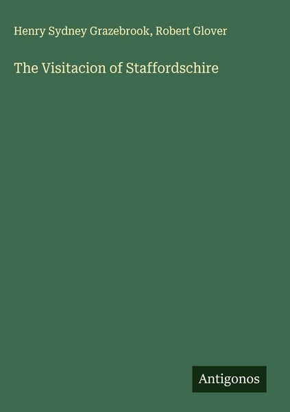 Produktbild: The Visitacion of Staffordschire