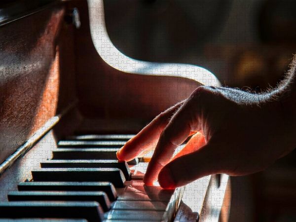 Produktbild: CALVENDO Puzzle Klavier Solo f&uuml;r zehn Finger | 1000 Teile Lege-Gr&ouml;&szlig;e 64x48cm Foto-Puzzle f&uuml;r gl&uuml;ckliche Stunden