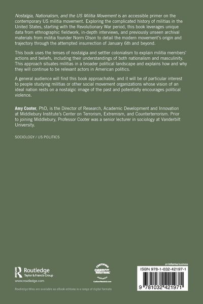 Produktbild: Nostalgia, Nationalism, and the US Militia Movement