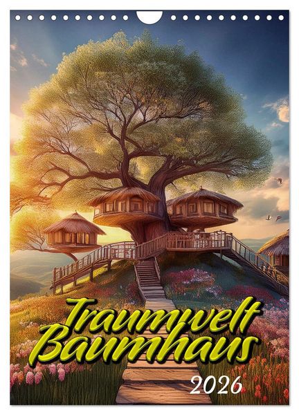 Traumwelt Baumhaus (Wandkalender 2026 DIN A4 hoch), CALVENDO Monatskalender